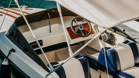 A boat cockpit